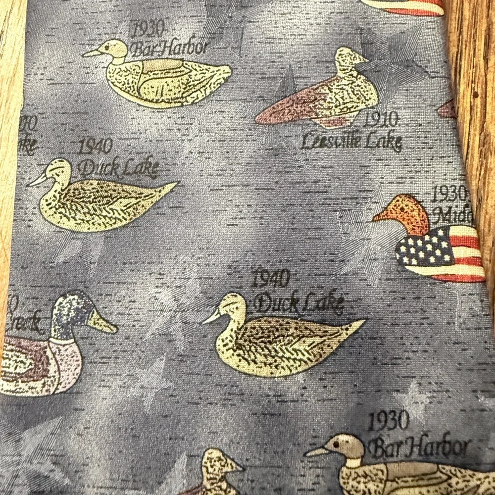 Tango by Max Raab Duck Decoys Americana Series Neck Tie Size 58